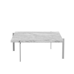 Borð PK61 80x80 H32, marmari grá/hvítt