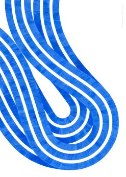 Plakat ENTROPY BLUE 02 50x70