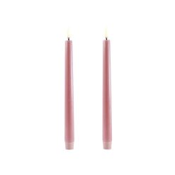 Batterískerti Dusty Rose W2,3 x H25 2/pk