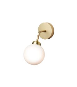 APIALES Vegglampi Brushed Brass/Opal