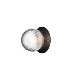 LIILA 1 Vegg/loft M IP44 Black/Opric Cl