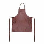 Svunta 5 POCKETS Slim fit, leður brún