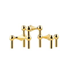 Kertastjaki STOFF Nagel 3/pk brass