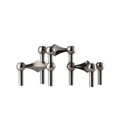 Kertastjaki STOFF Nagel 3/pk black chrom