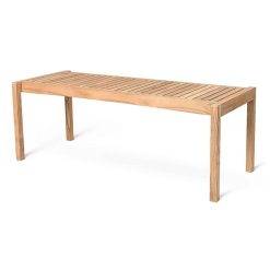 Borð/bekkur AH912 123,5x48,5 tekk