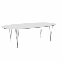 Borð SUPER ELLIPSE 240x120 H72, hvítt