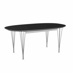 Borð SUPER ELLIPSE 100x170/270 svart