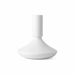 Kertastjaki WHITE FLUTED 12cm