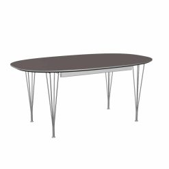Borð SUPER ELLIPSE 100x170/270 grátt