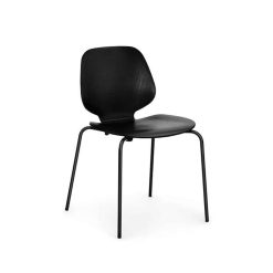 Stóll MY CHAIR svartur, svört grind