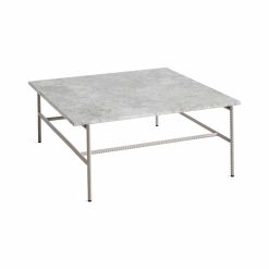 Borð REBAR COFFEE 80x84 H33 grár marmari