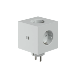 Fjöltengi SQUARE 2 m/USB C, grátt