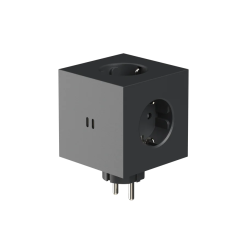 Fjöltengi SQUARE 2 m/USB C, svart