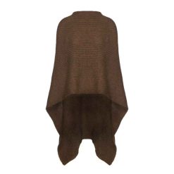 Alpaca slá / Rib Cape, Chocolate