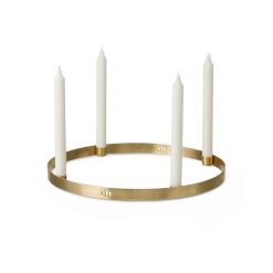Kertastjaki CIRCLE brass L