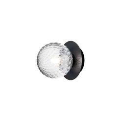 LIILA 1 Vegg/loft S IP44 Black/Optic cle