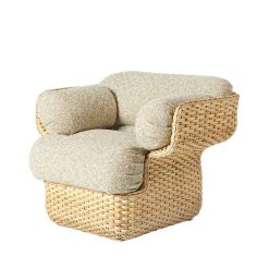 Stóll BASKET LOUNGE rattan, ákl.Zero