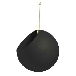 Blómapottur hangandi GLOBE Ø17 sv/gull