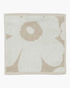 Þvottastykki UNIKKO 30x30, beige/white