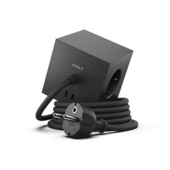 Fjöltengi SQUARE 1 m/USB C tengi, svart