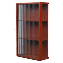 Skápur HAZE Reeded Glass, Oxide Red