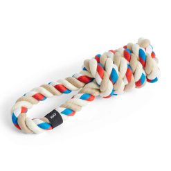 Leikfang kaðall HAY DOGS red/turq/off-wh