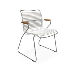 Stóll CLICK DINING armar, Muted white
