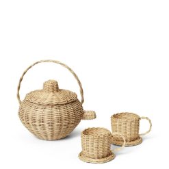 Tesett 3 stk rattan