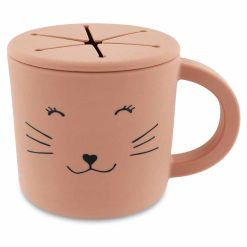 Skál m/loki SNACK CUP MRS. CAT sílikon