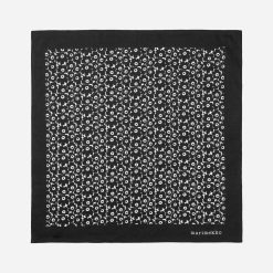 Klútur ASTRILLI 55x55 svartur/hvítur