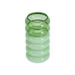 Vasi/stjaki BUBBLE green/milky green
