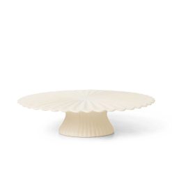 Kökudiskur á fæti FOUNTAIN off-white