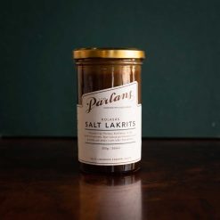 Karamellusósa í glerkrukku Lakkrís