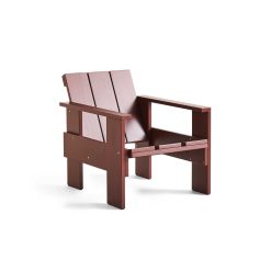 Stóll CRATE LOUNGE fura, Iron red