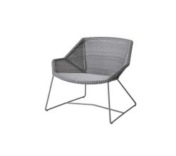 Stóll BREEZE LOUNGE án sessu, ljósgrár