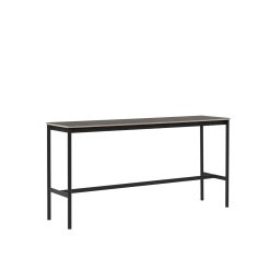 Borð BASE HIGH 190x50 H95 svart/sv lino