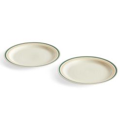 Diskur SOBREMESA 24,5 cm green/sand, 2pk