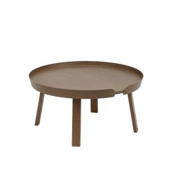 Borð AROUND L Stained Dark Brown