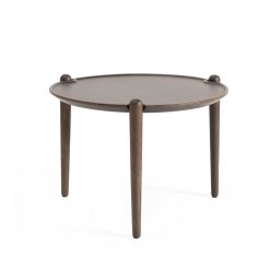 Borð ARIA LOW Ø50 x H37 Dark Oak