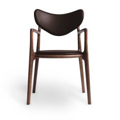 Stóll SALON reykt eik, leður Exclusive