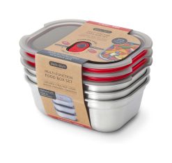 Box MULTI STEEL FOOD 3/pk Small 600ml