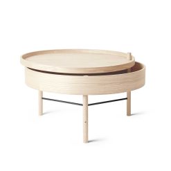 Borð TURNING TABLE Ø65 White Oak