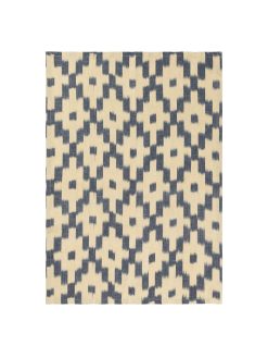 Viskustykki IKAT ink blue/off-white