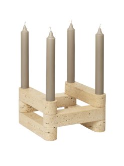Kertastjaki NEWEL MODULAR travertine