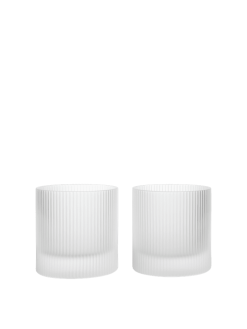 Glas RIPPLE TUMBLER 25cl 2/p frosted