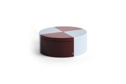 Álbox ROUND burgundy/ice blue