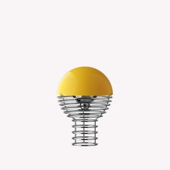 WIRE PORTABLE Borðlampi Yellow