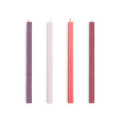 Kerti SQUARE 4/pk H24 reds/bordeaux