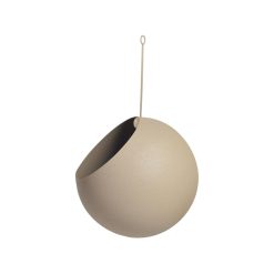 Blómapottur hangandi GLOBE Ø17 taupe