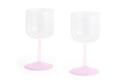 Vínglas TINT 2/pk jade/l.pink